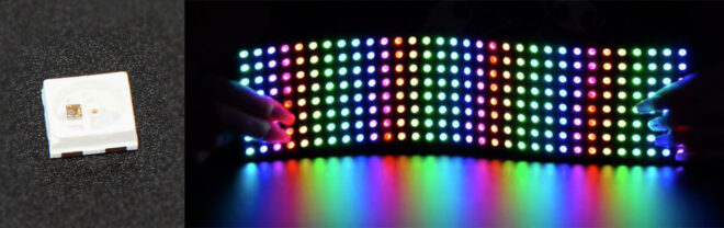 Diferente tipo de NeoPixels